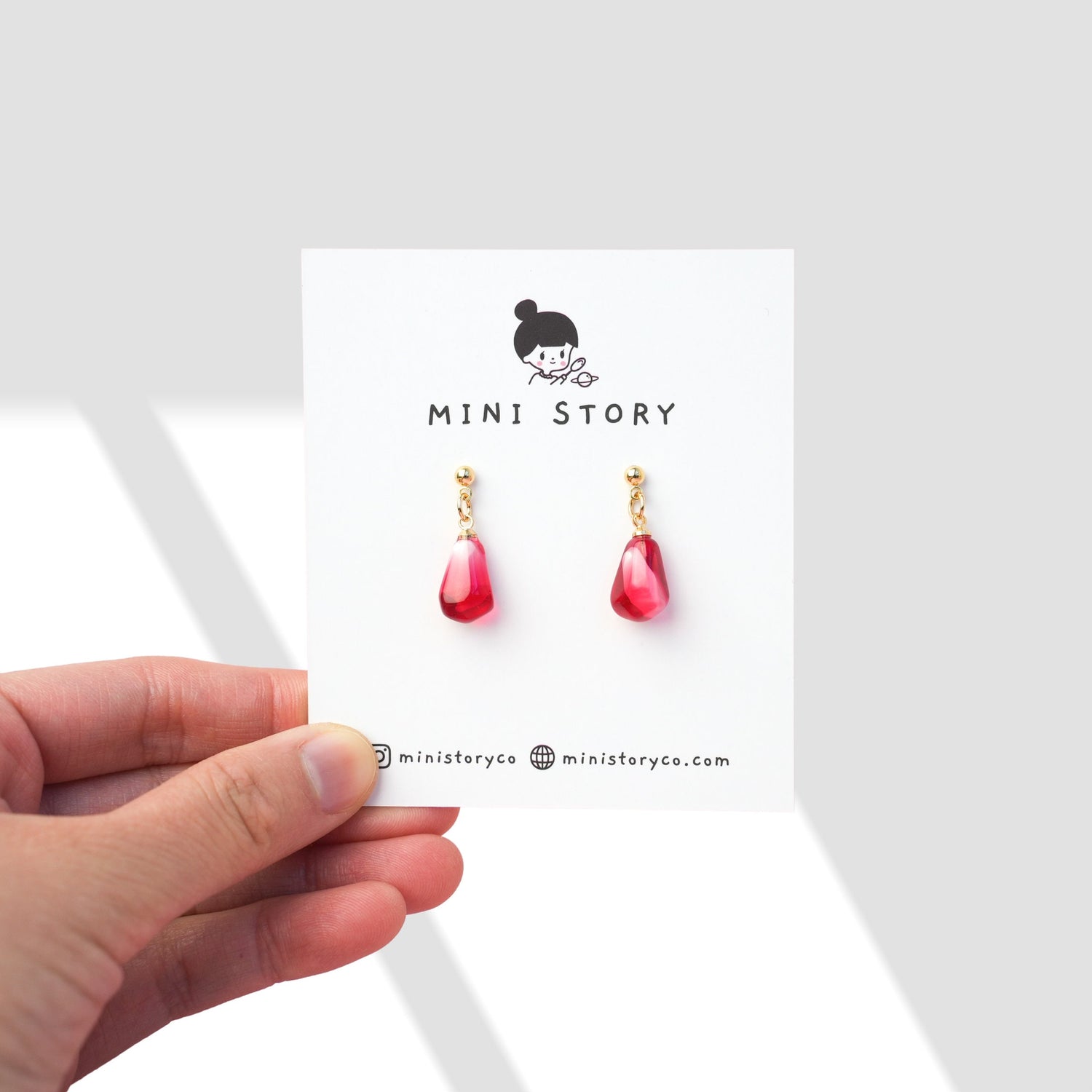 Pomegranate Seed Dangle Earrings