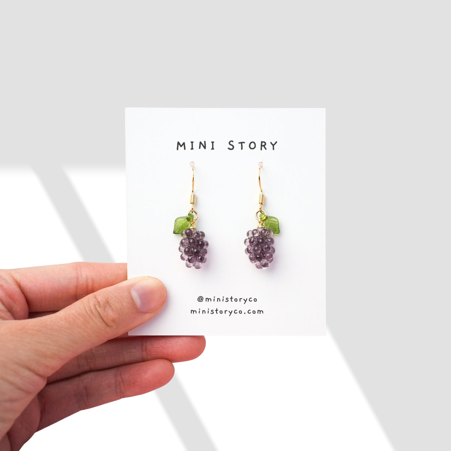 Grape Dangle Earrings