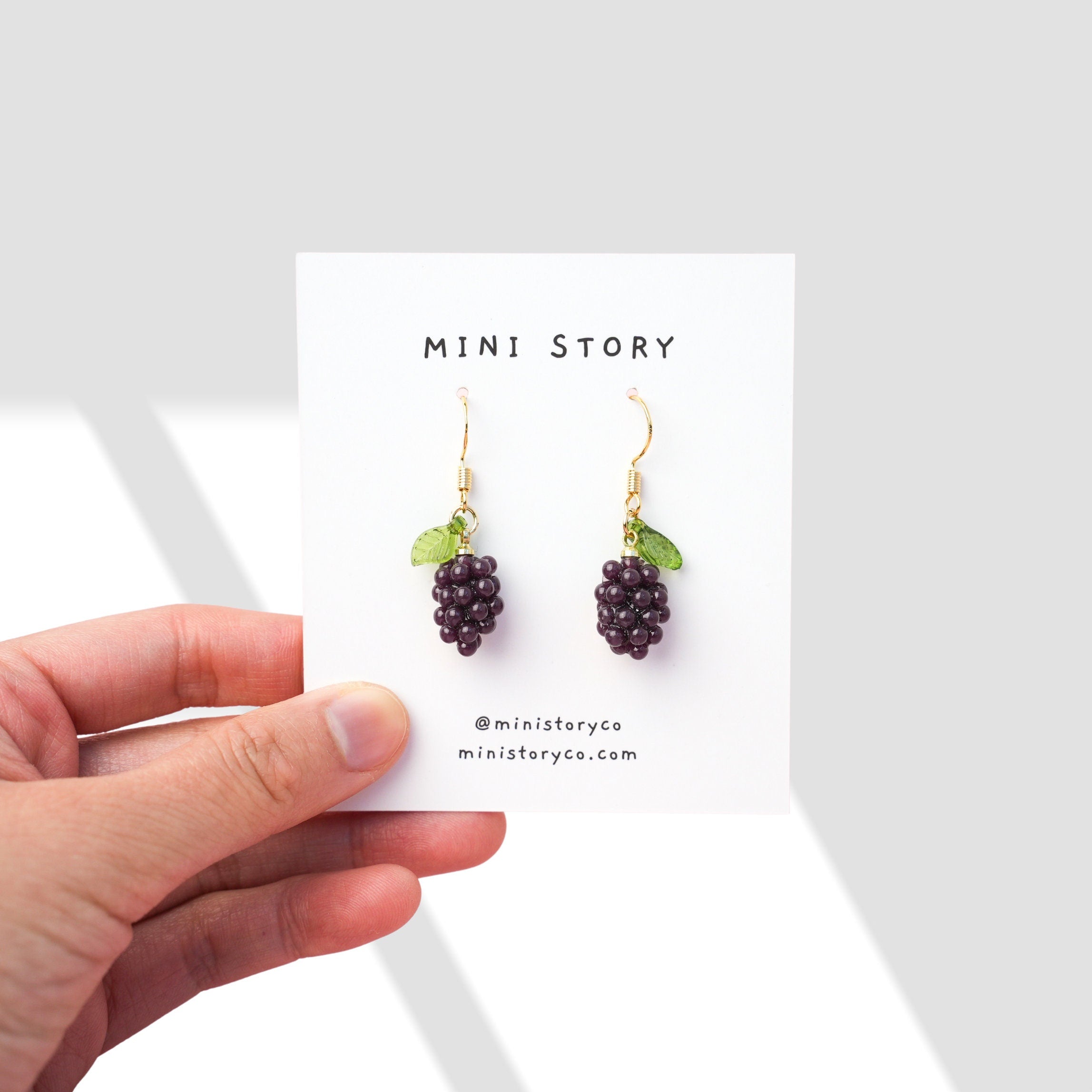 Grape Dangle Earrings