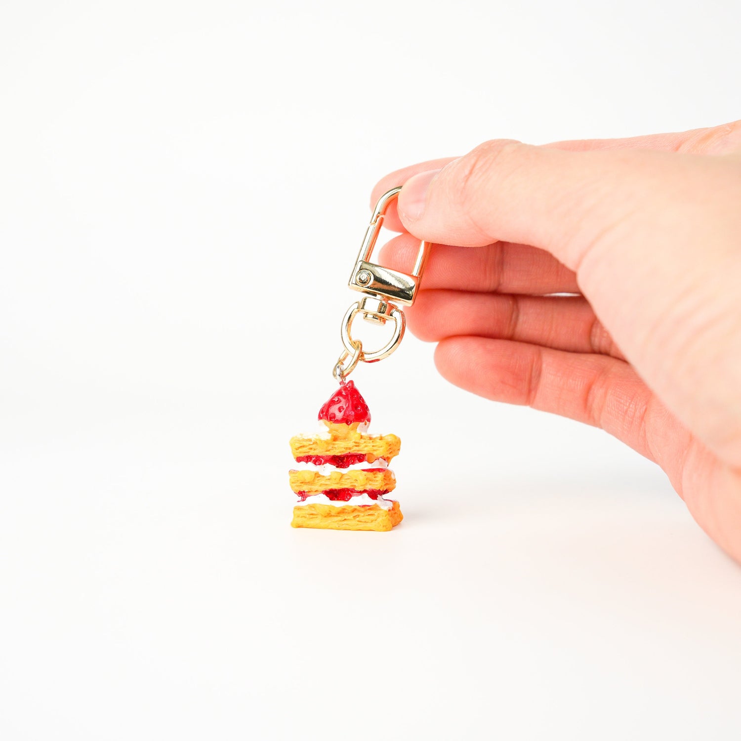 Strawberry Cake Keychain