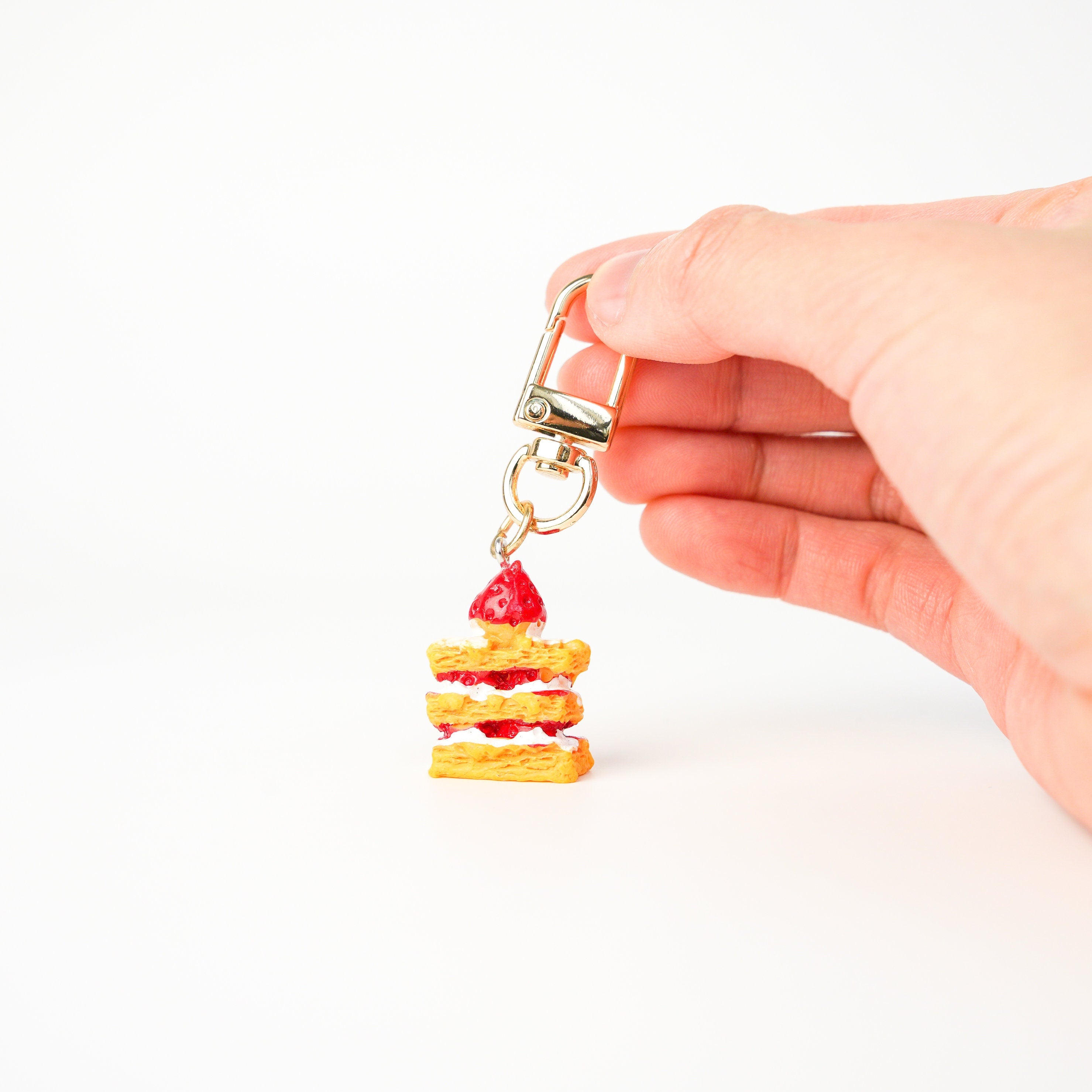 Strawberry Cake Keychain