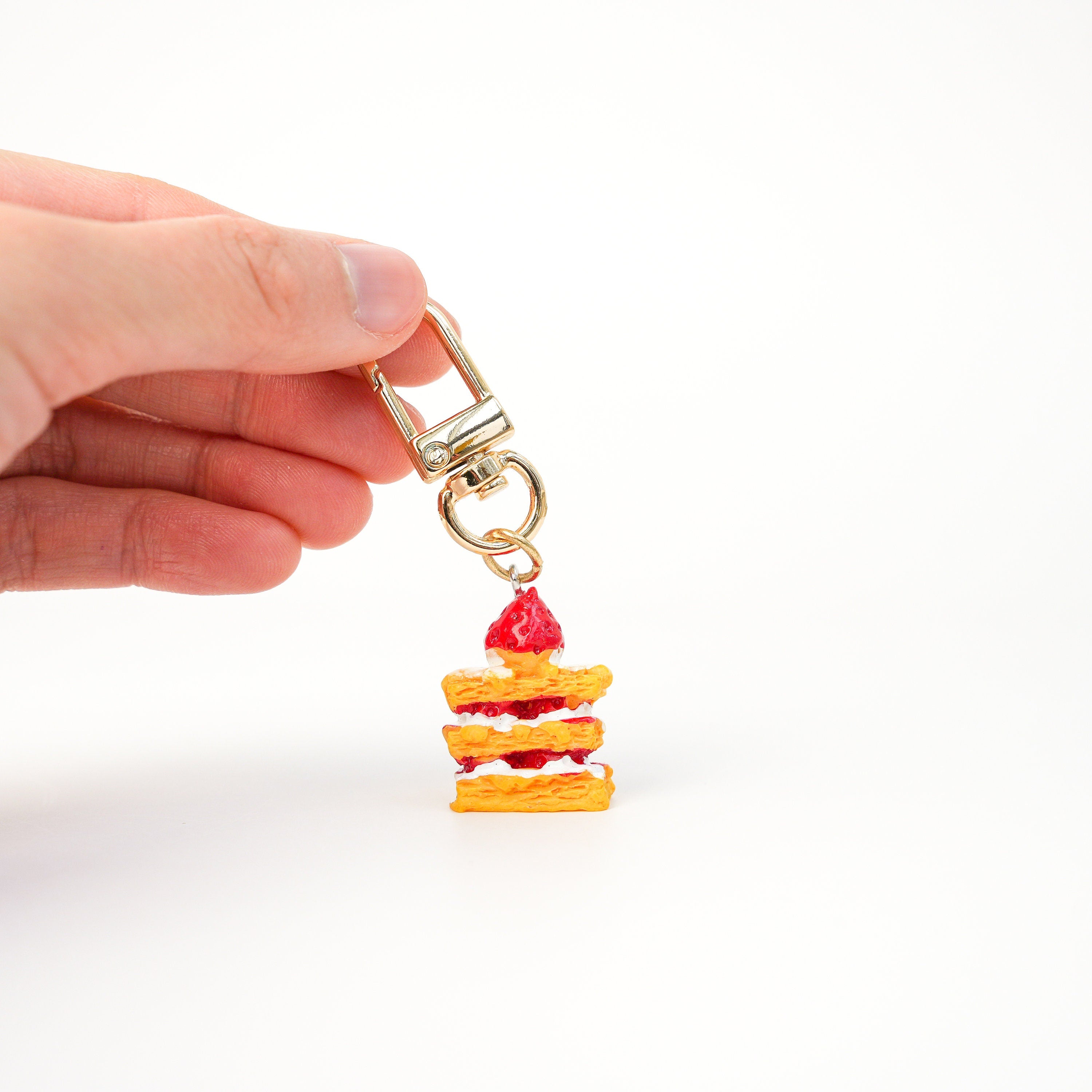 Strawberry Cake Keychain