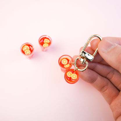Lemon Iced Tea Keychain