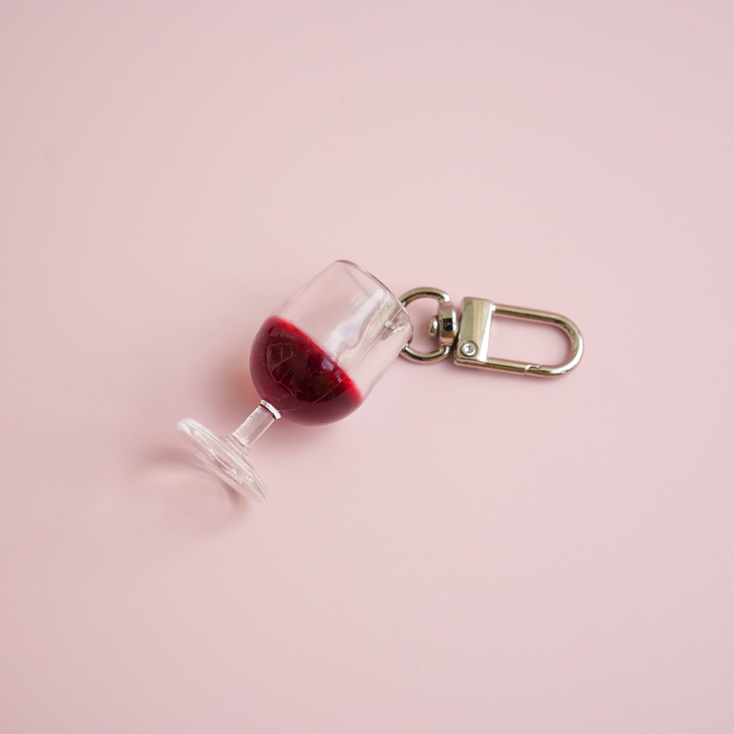 Glass of Red Wine Keychain