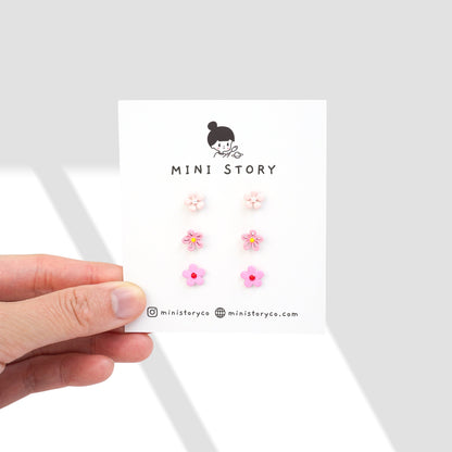 Tiny Flower Stud Earrings