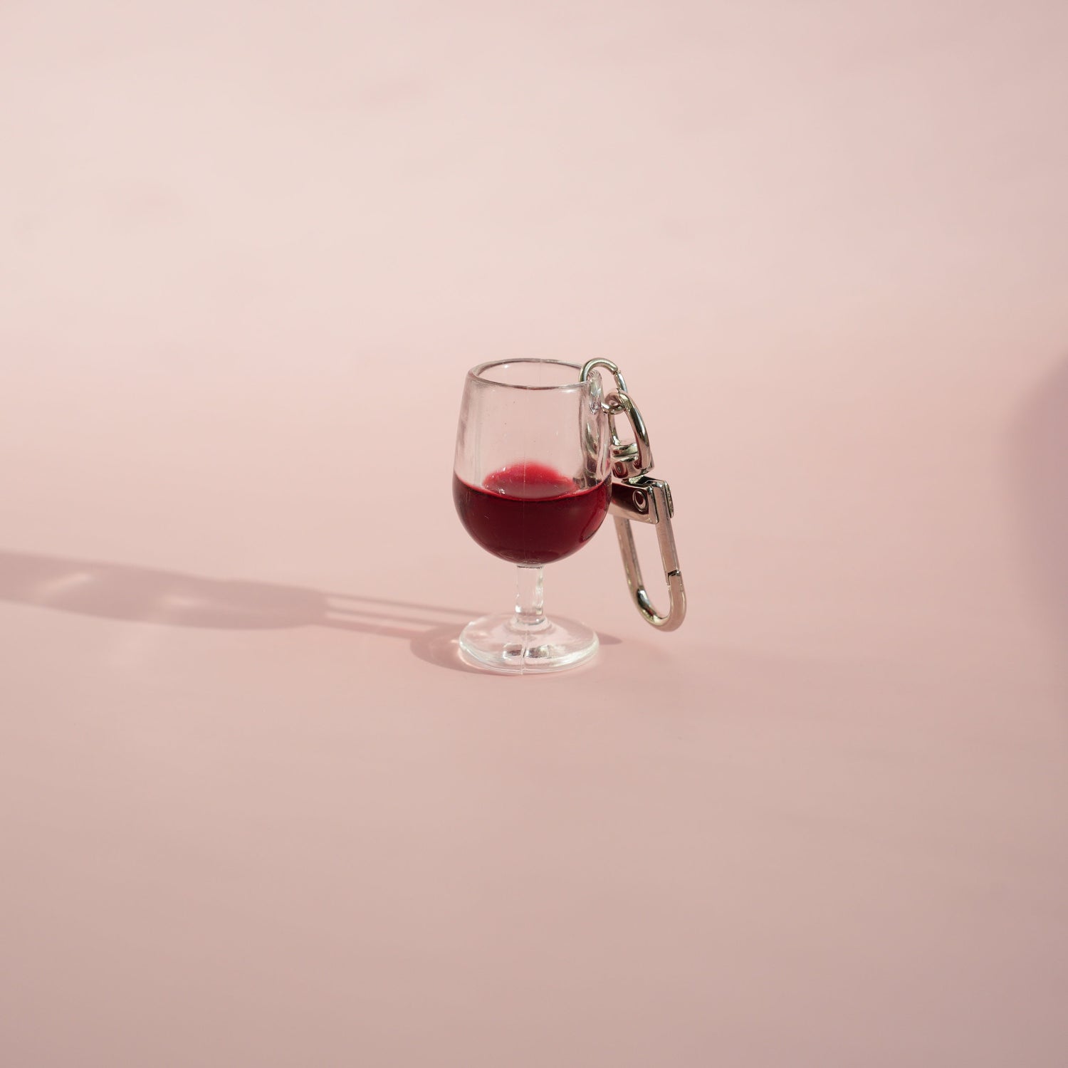 Glass of Red Wine Keychain