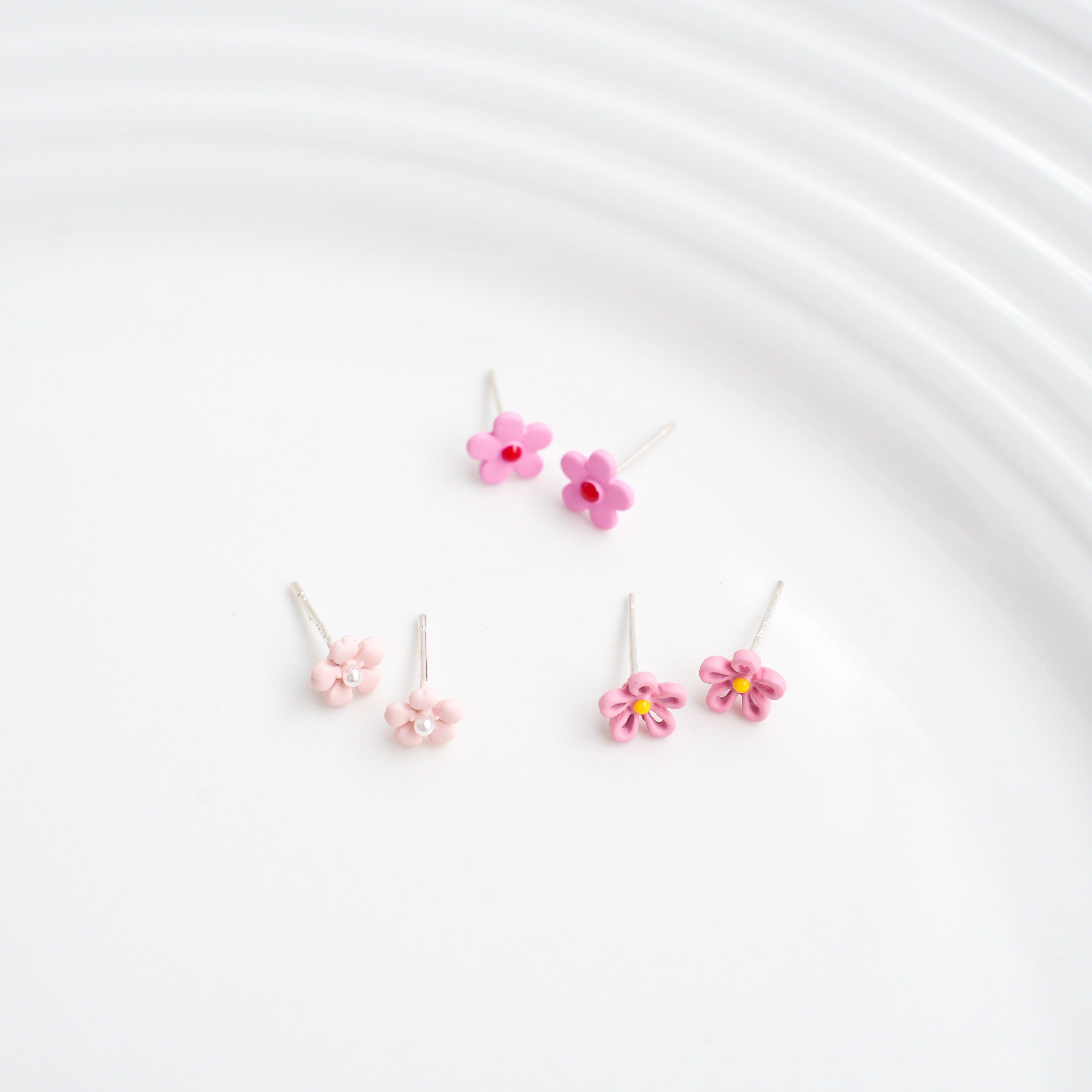 Tiny Flower Stud Earrings