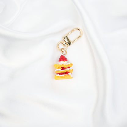 Strawberry Cake Keychain