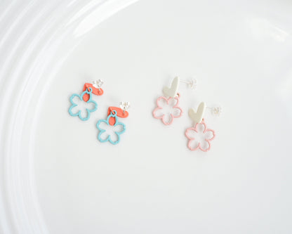 Sakura Flower Drop Earrings