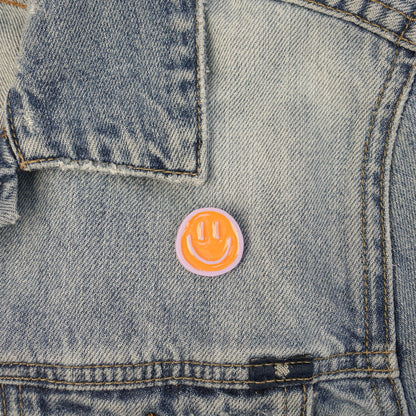 Pastel Smiley Face Pin