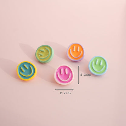 Pastel Smiley Face Pin