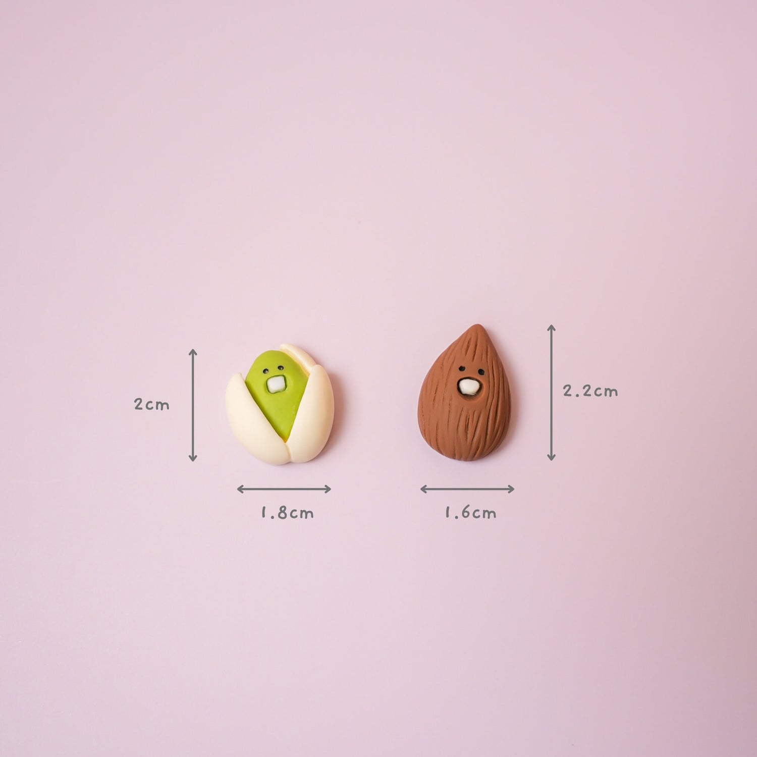 Almond and Pistachio Pins Set