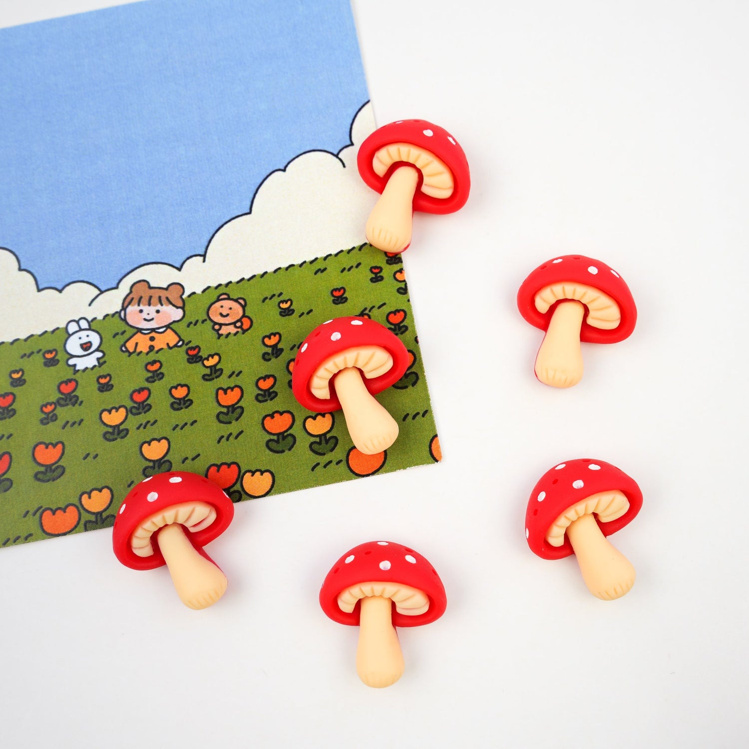 Red Mushroom Pin