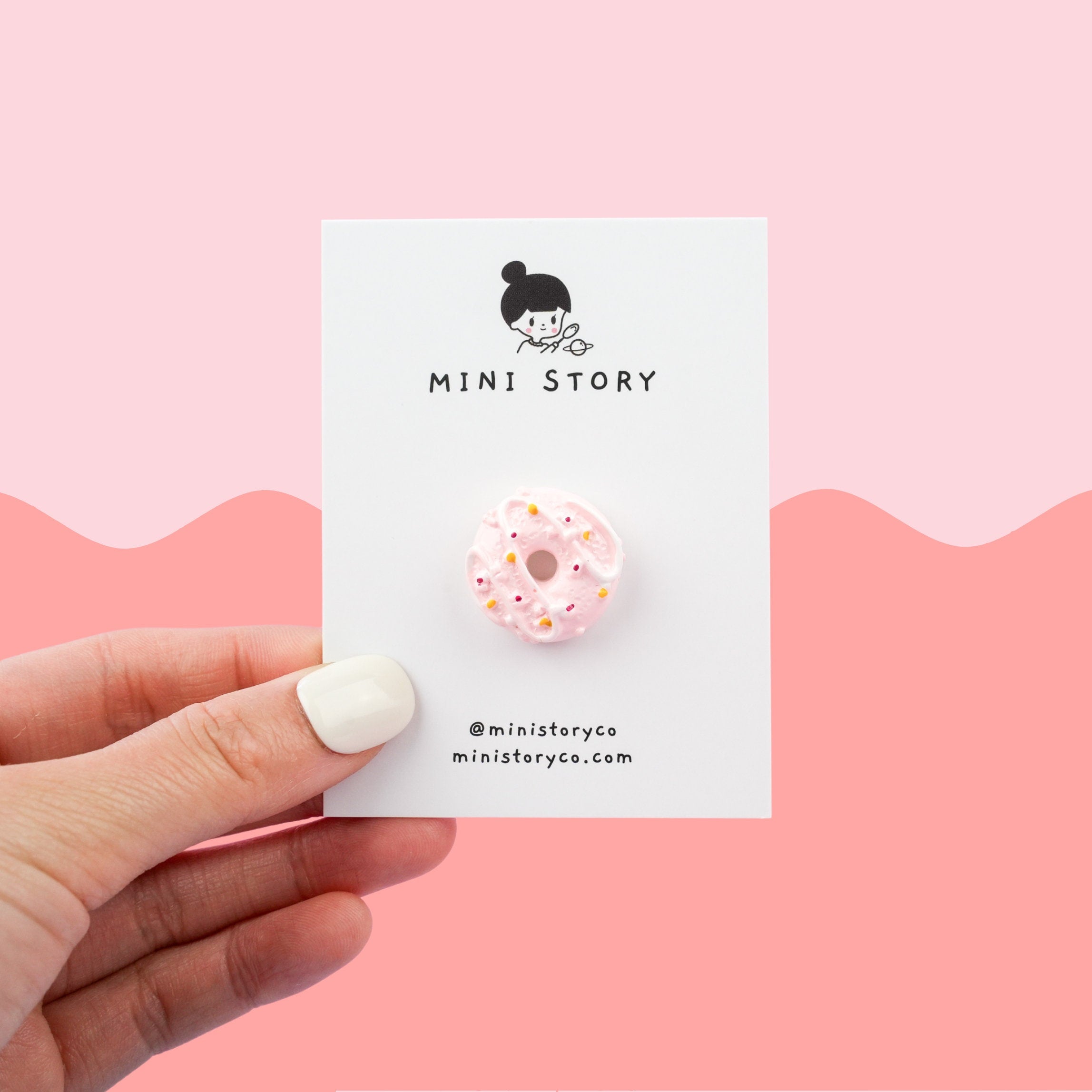 Pink Donut Pin