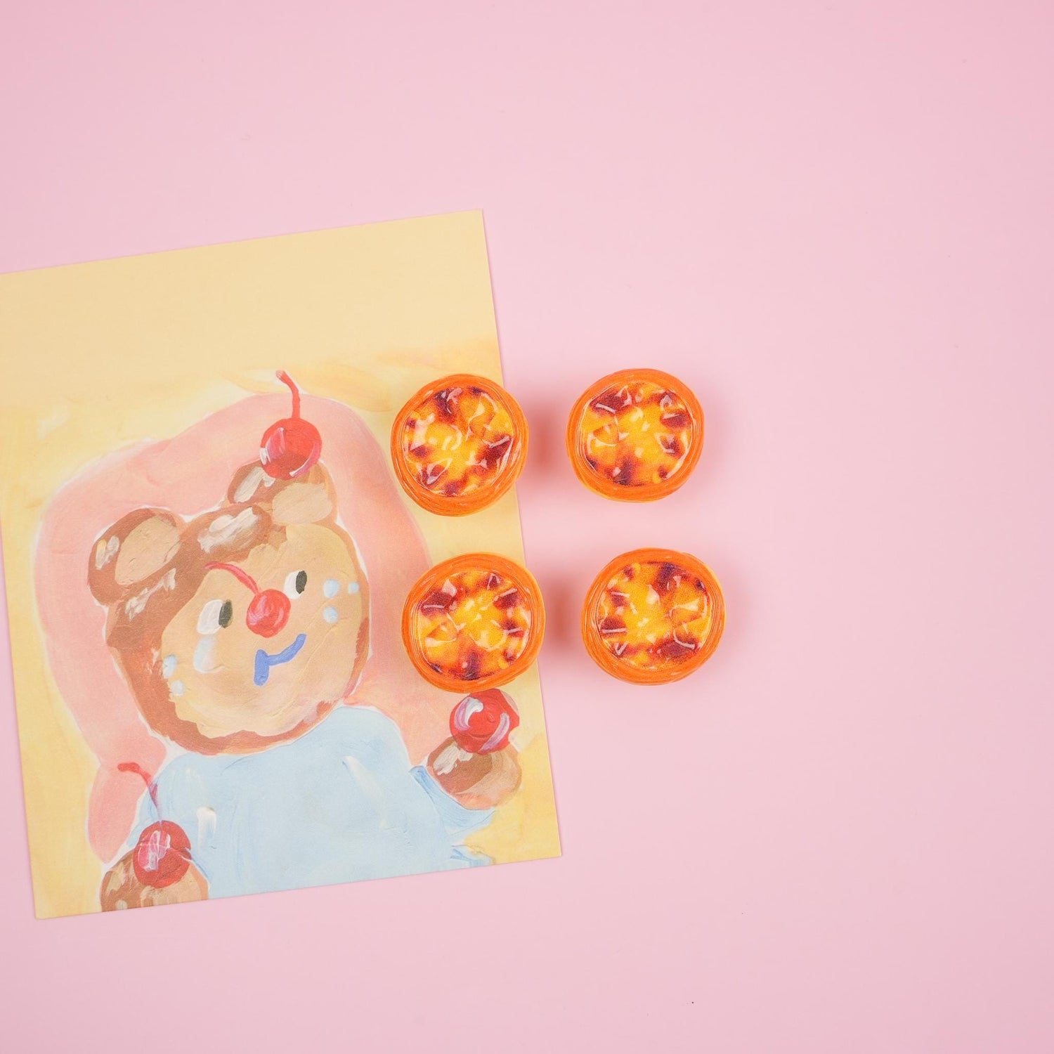 Portuguese Egg Tart Brooch