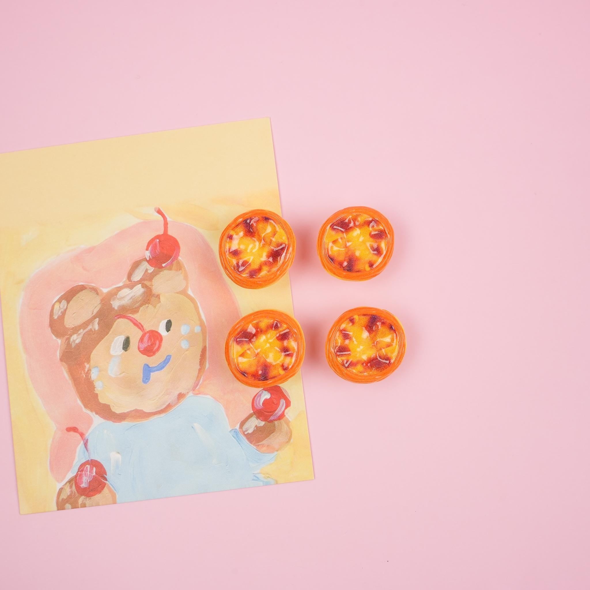 Portuguese Egg Tart Brooch