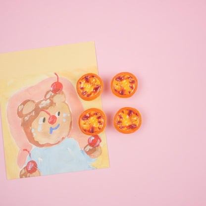 Portuguese Egg Tart Brooch