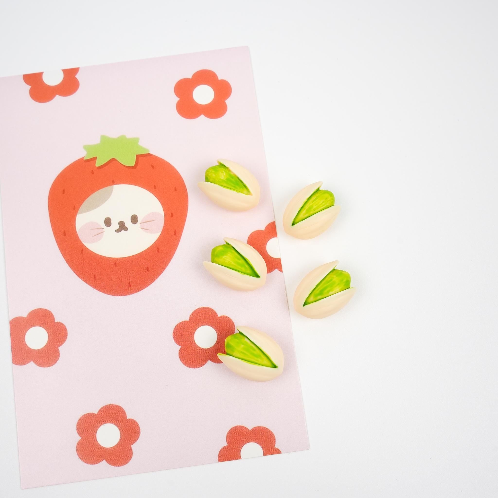 Pistachio and Walnut Magnet Set