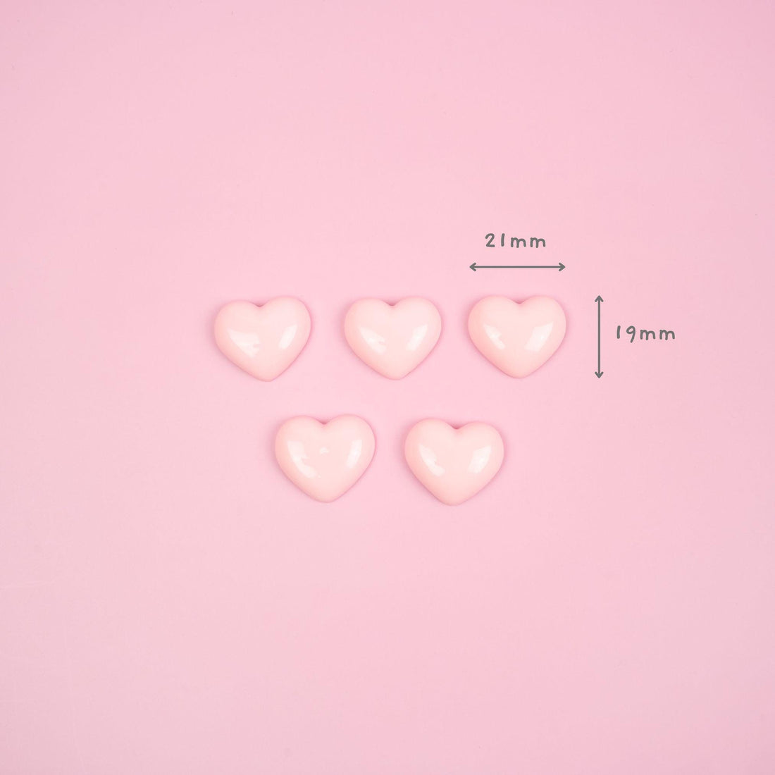 Pink Heart Magnet Set