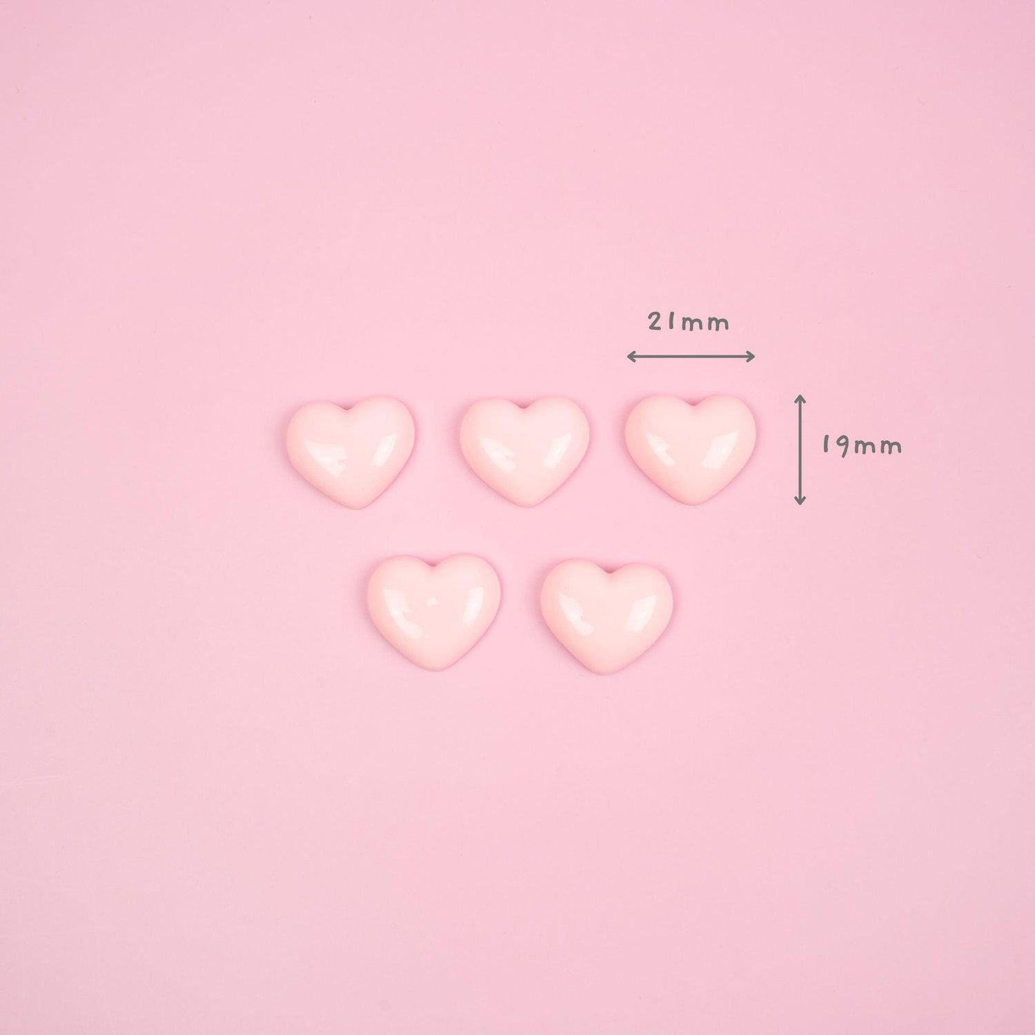 Pink Heart Magnet Set