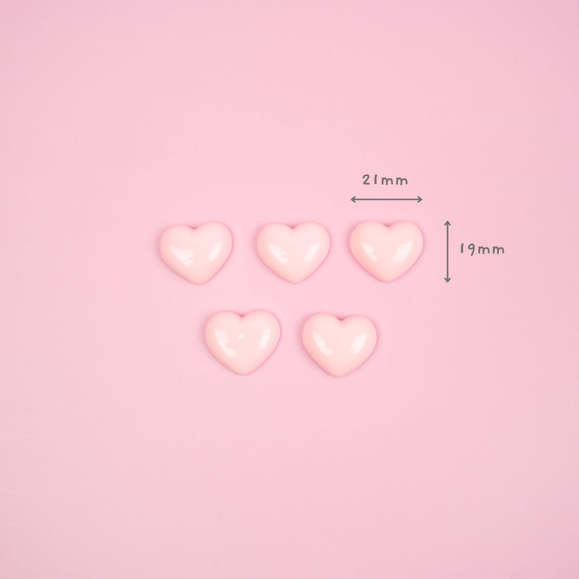 Pink Heart Magnet Set