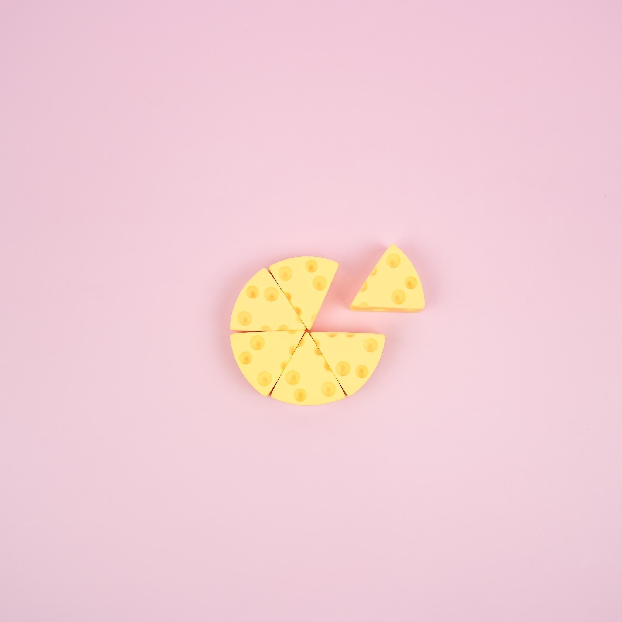 Cheese Wedges Magnet Set