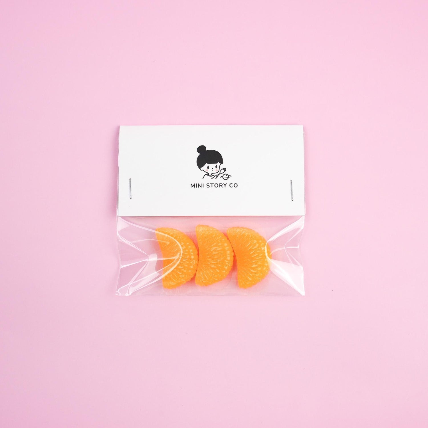 Juicy Mandarin Slice Magnet Set