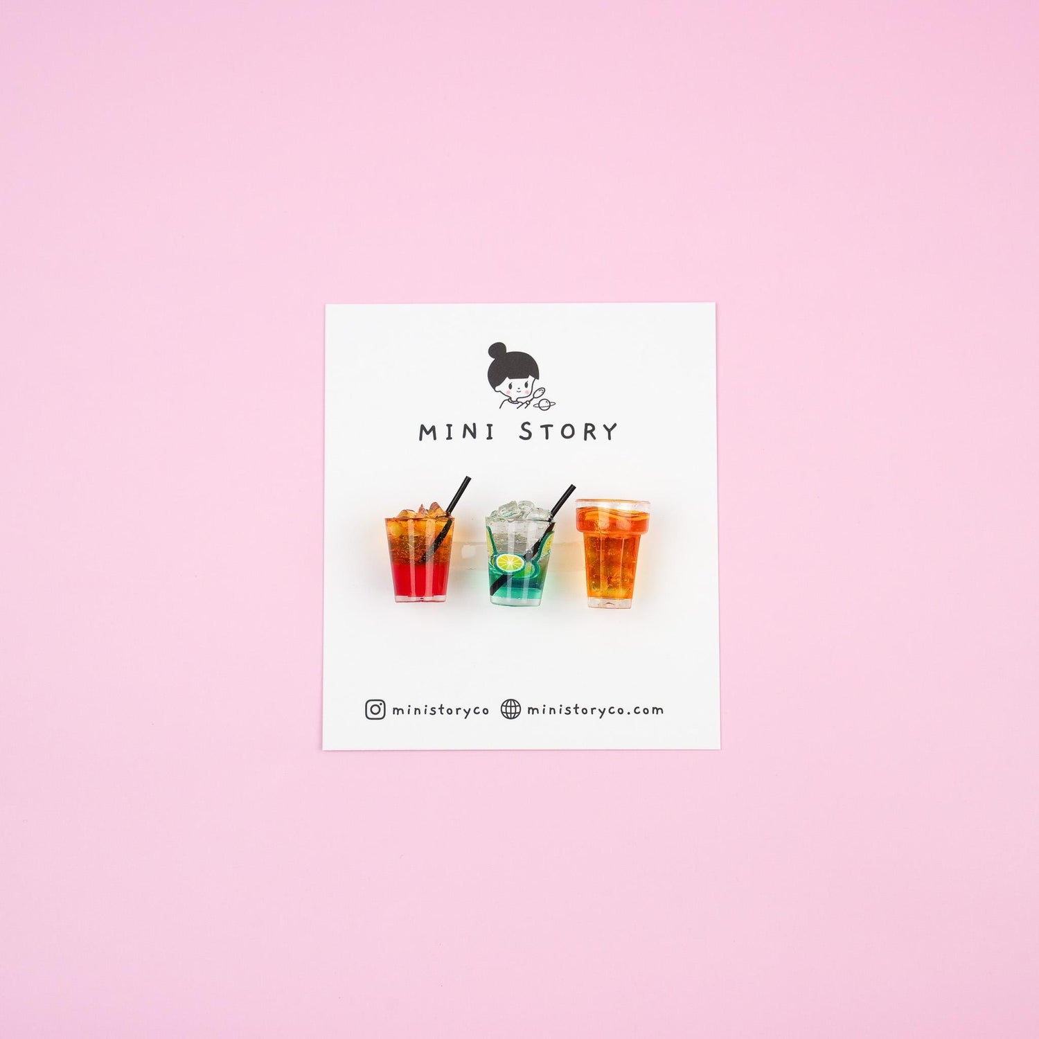 Refreshing Beverage Magnet Set | Iced Coffee, Bubble Tea, Lemon Juice, Soft Drinks, Mocktail Kitchen Decor