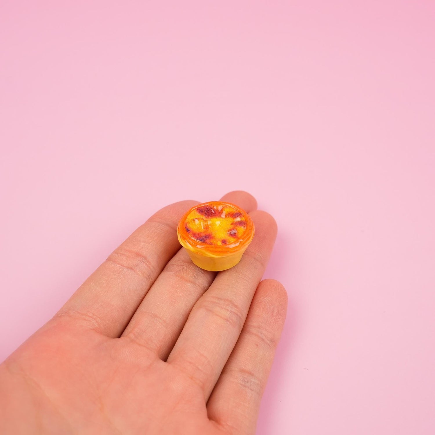 Portuguese Egg Tart Brooch