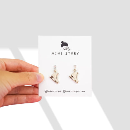 Ice Skates Dangle Earrings