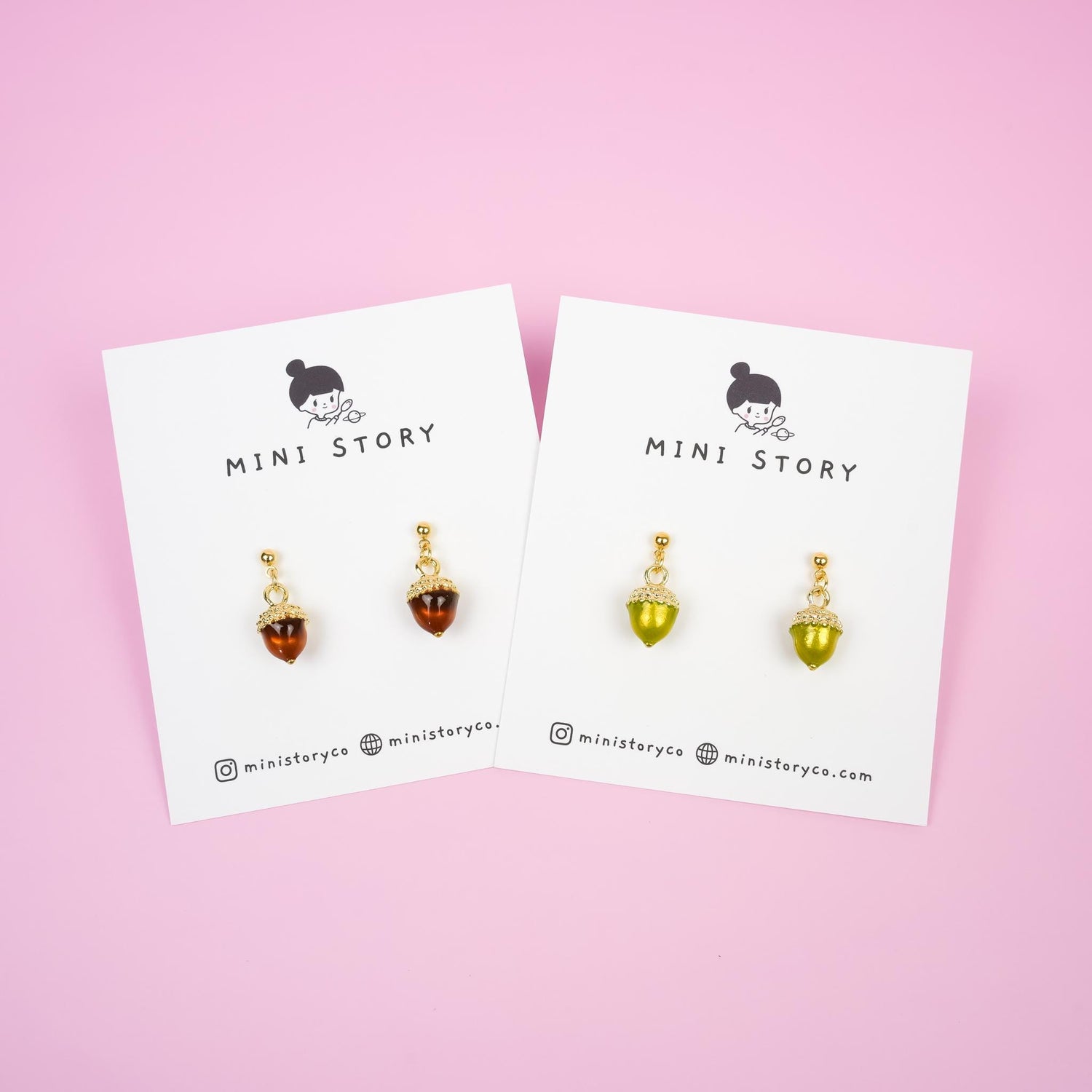 Acorn Nut Dangle Earrings