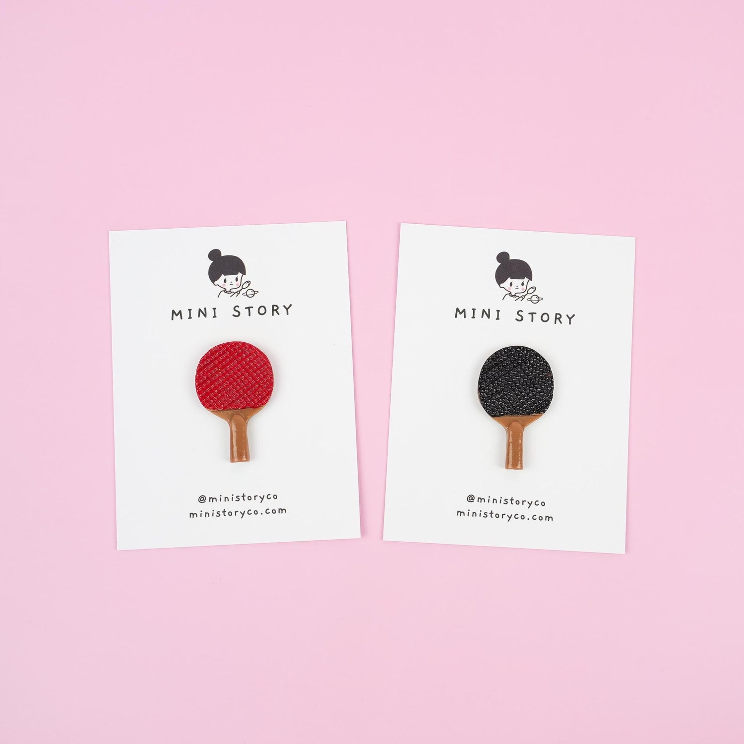 Ping Pong Bat Pin | Table Tennis Brooch