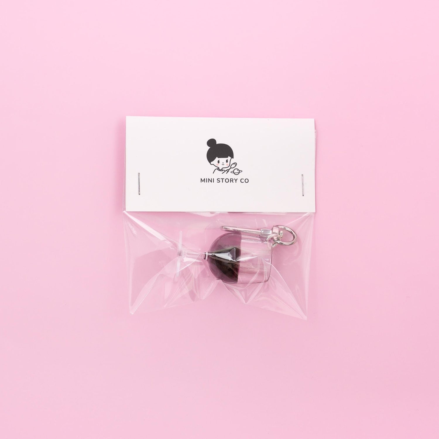 Glass of Red Wine Keychain