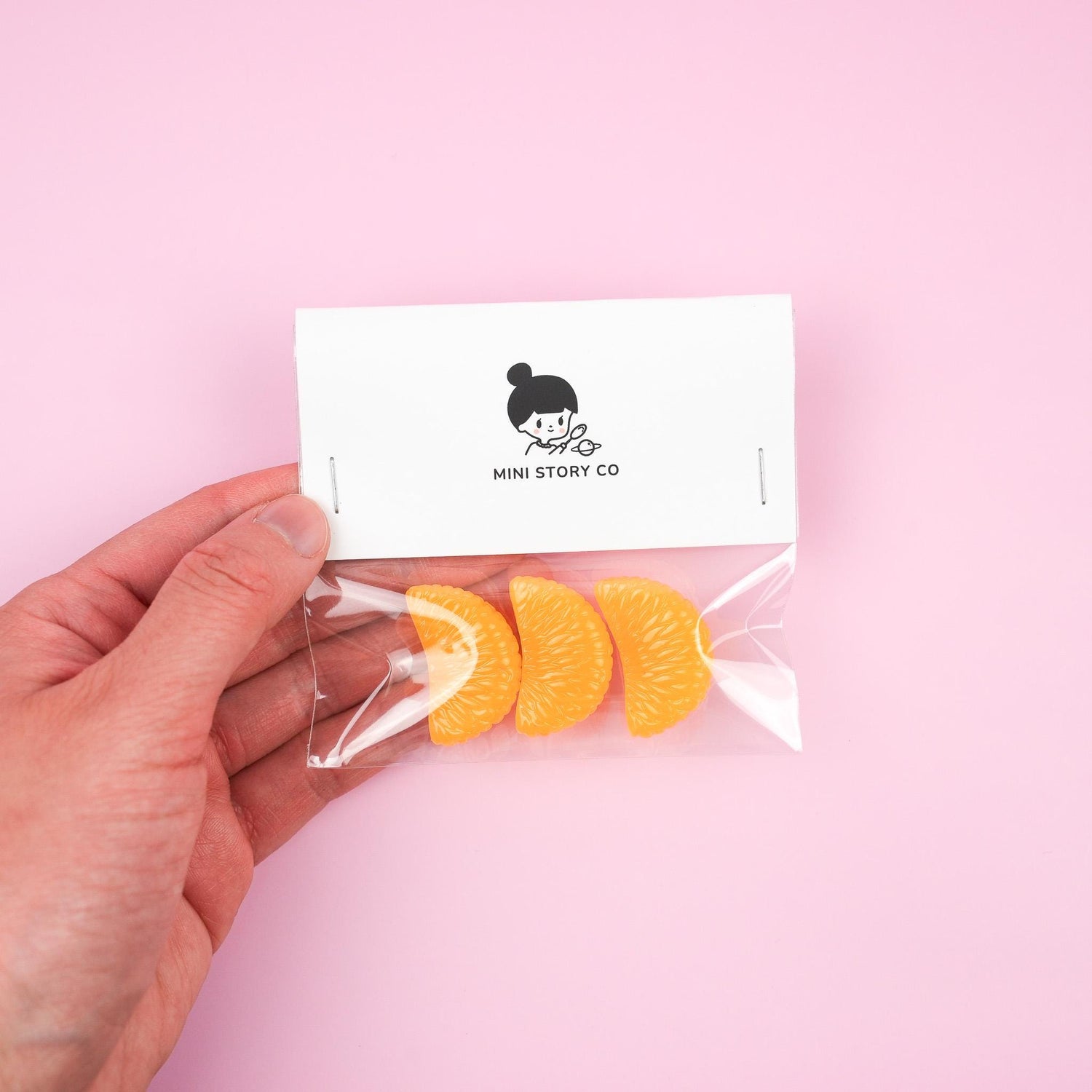 Juicy Mandarin Slice Magnet Set