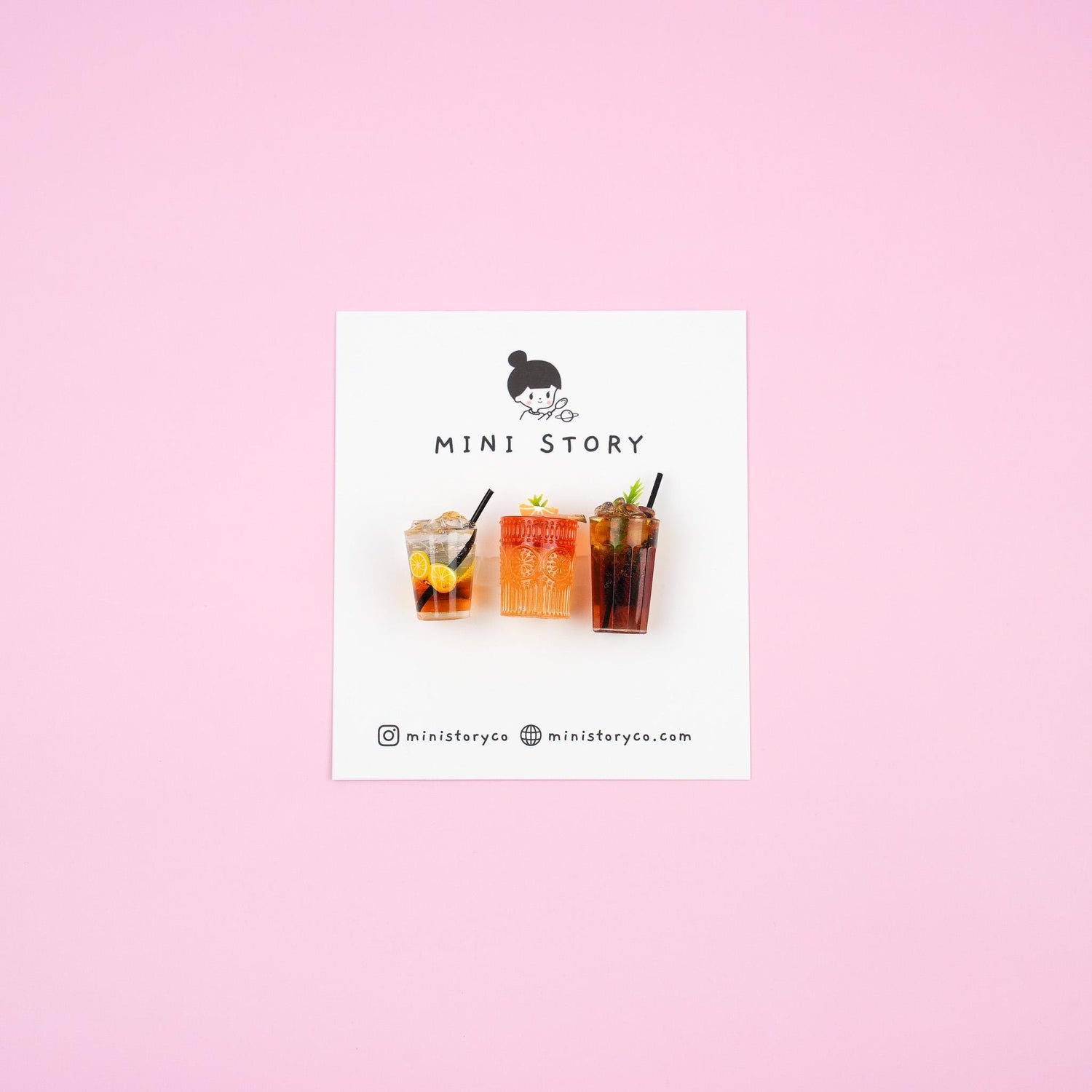 Refreshing Beverage Magnet Set | Iced Coffee, Bubble Tea, Lemon Juice, Soft Drinks, Mocktail Kitchen Decor