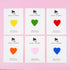 Colourful I LOVE YOU Wood Heart Pin