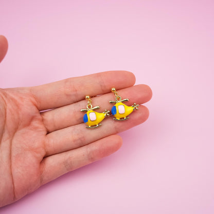 Colourful Helicopter Dangle Earrings