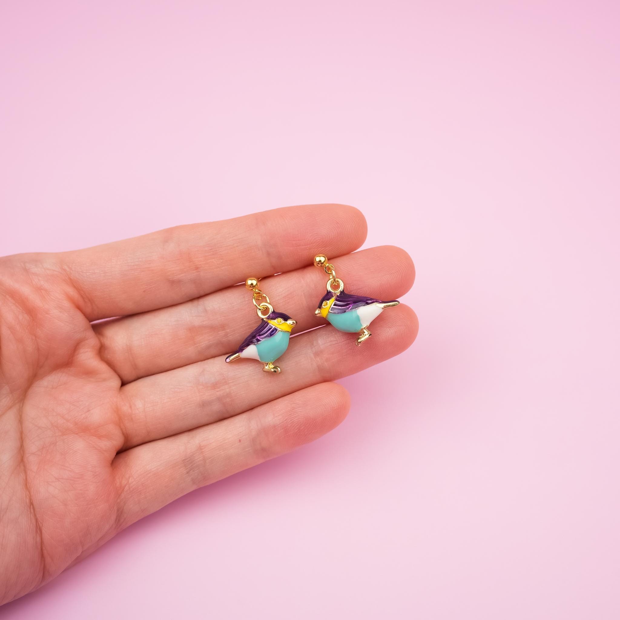 Robin Bird Dangle Earrings