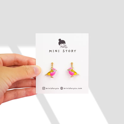 Robin Bird Dangle Earrings