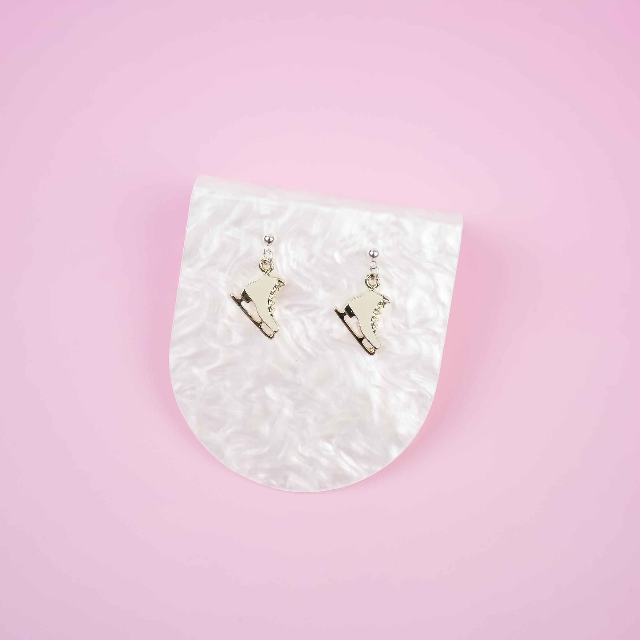 Ice Skates Dangle Earrings