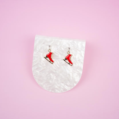 Ice Skates Dangle Earrings