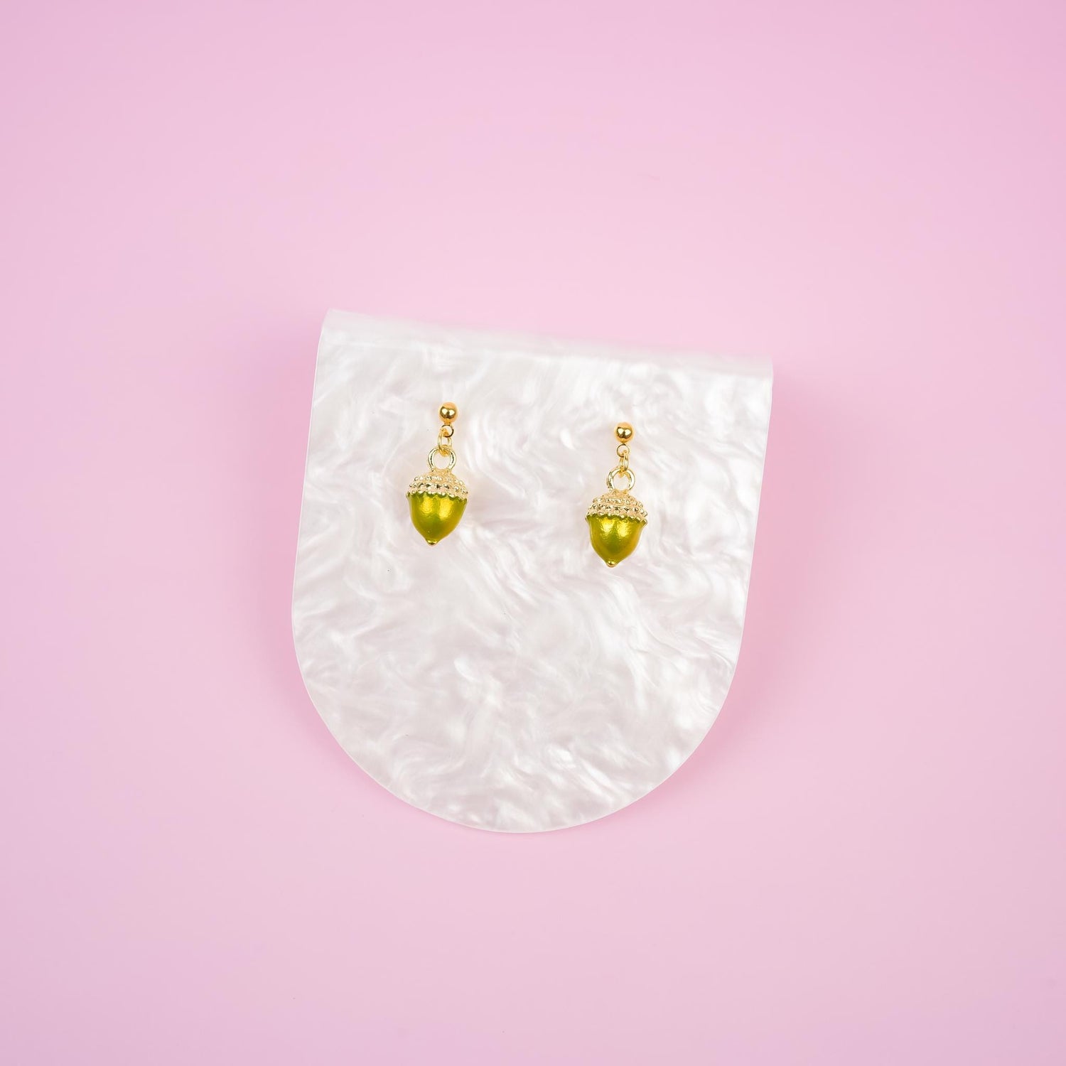 Acorn Nut Dangle Earrings