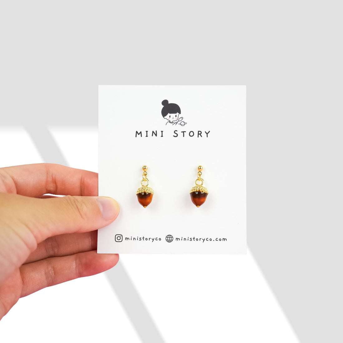 Acorn Nut Dangle Earrings