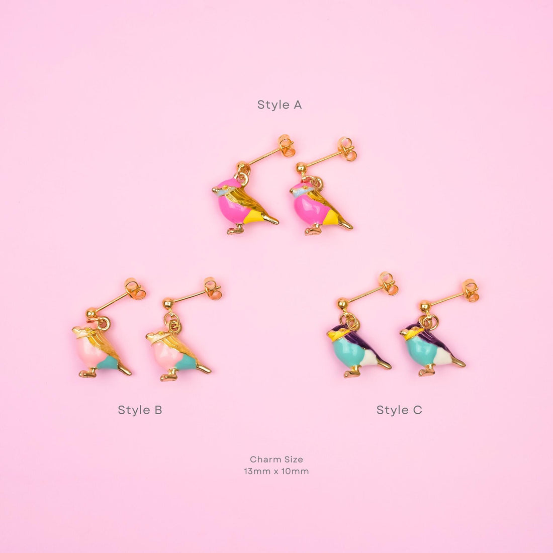 Robin Bird Dangle Earrings