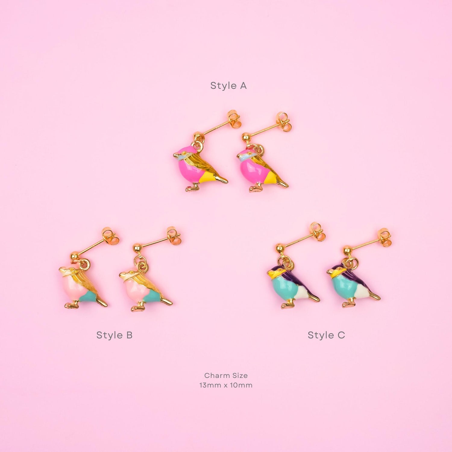 Robin Bird Dangle Earrings