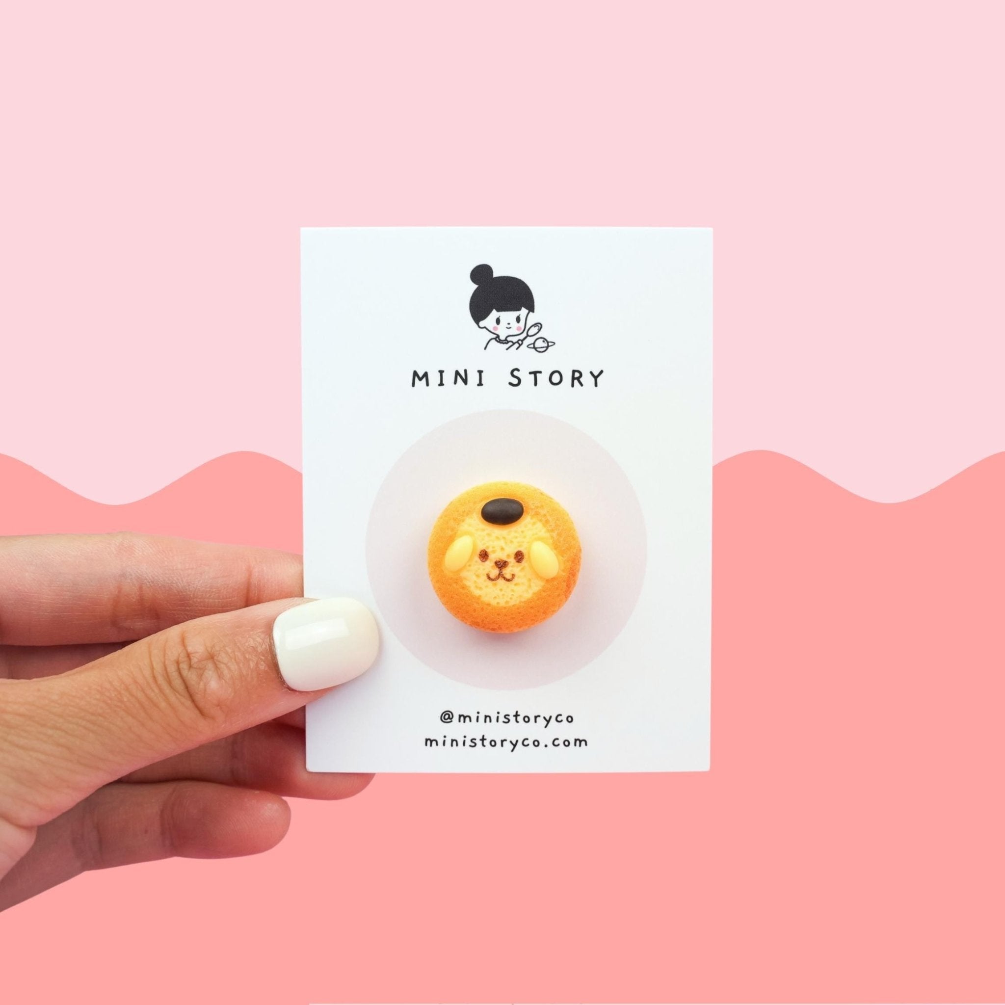 Japanese Cheesecake Pin - Mini Story Co