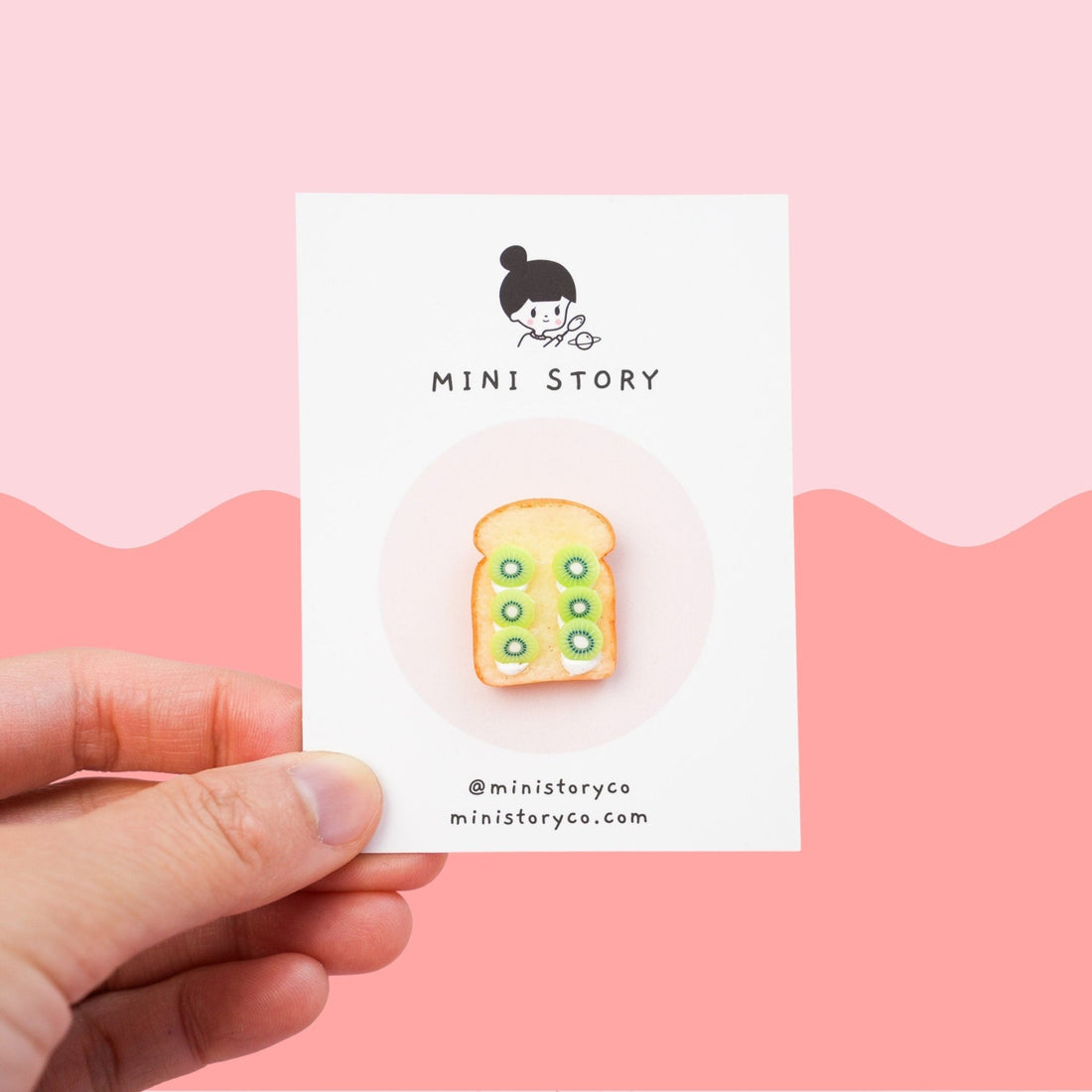 Kiwi Fruit on Toast Pin - Mini Story Co