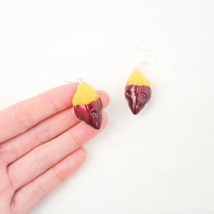 Korean Sweet Potato Dangle Earrings - Mini Story Co