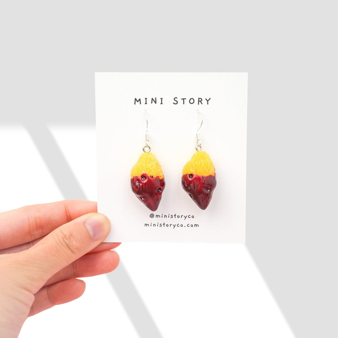 Korean Sweet Potato Dangle Earrings - Mini Story Co