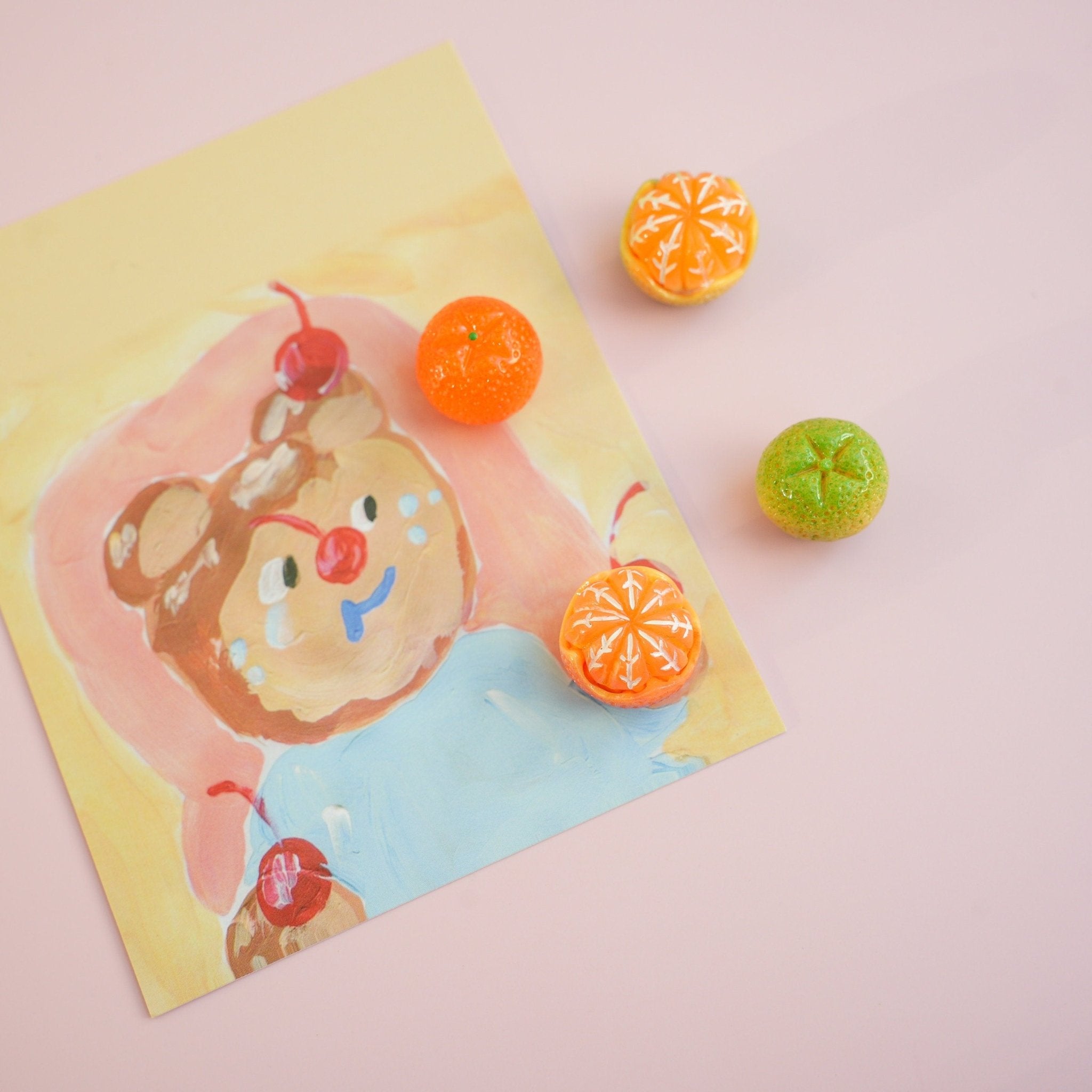 Mandarin Orange Brooch - Mini Story Co